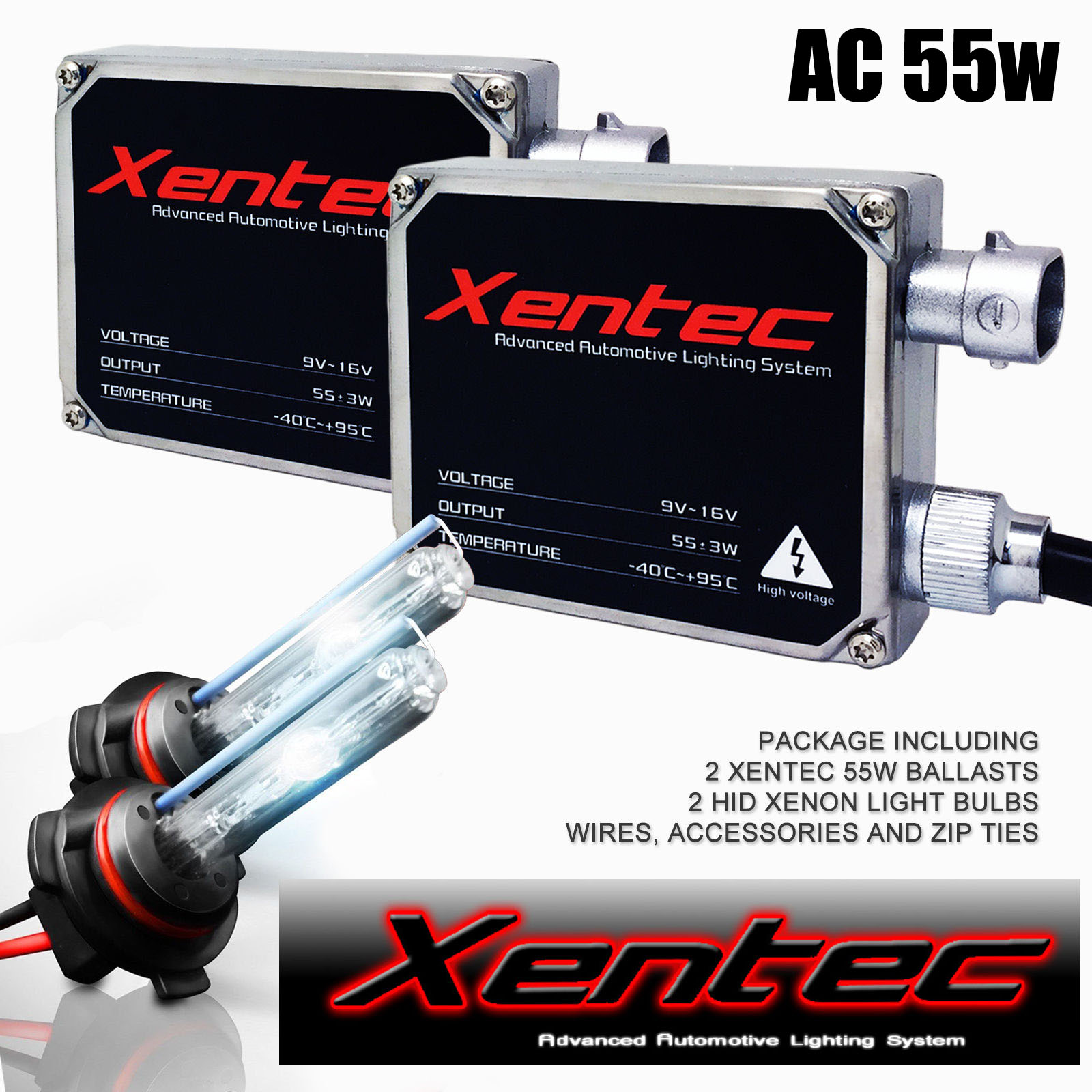 Xentec 9006 hb4 Xenon Light HID Conversion Kit Round 35W for Headlight 6000K 02