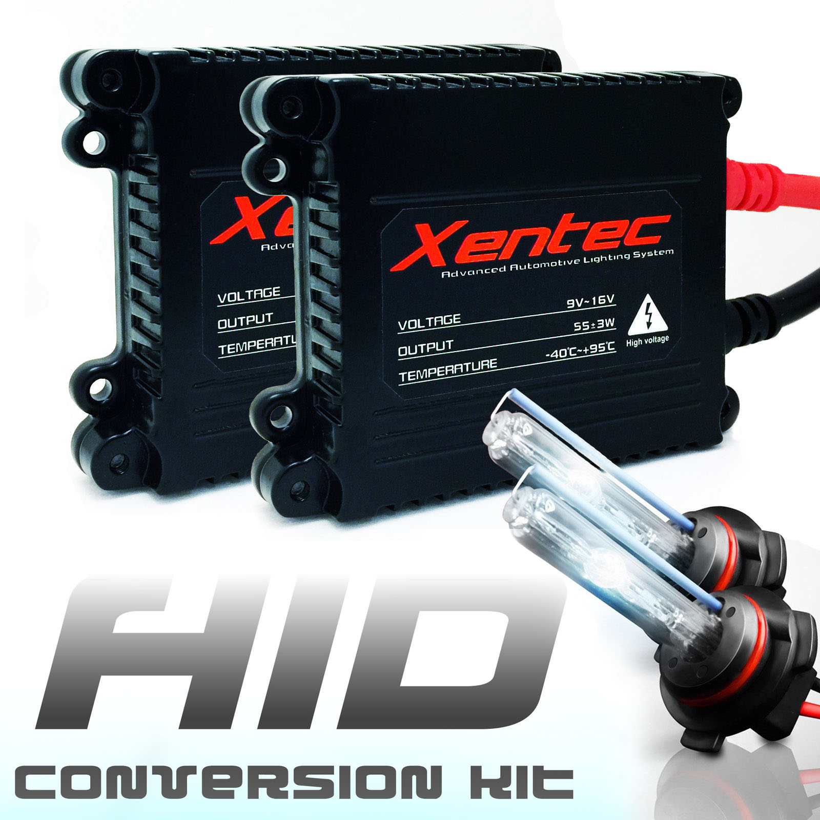 XENTEC 55W HID Kit H1 H4 H7 H10 H11 H13 9005 9006 9007 6000K Hi-Lo Bi-Xenon