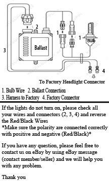 HID XENON LIGHT *SLIM* KIT H1 H3 H4 H7 H8 H9 H11 5000K ... xentec hid kit wiring diagram 